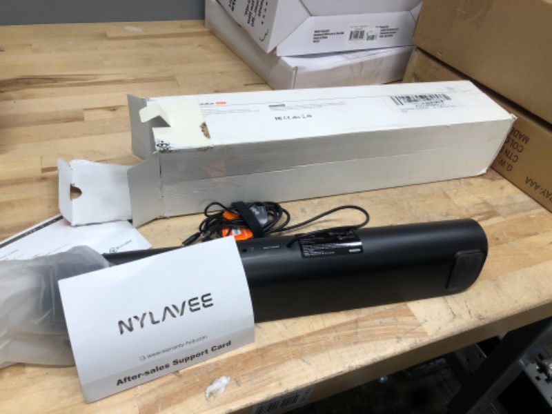 Photo 1 of Computer Speakers, HiFi Sound Quality Computer Sound Bar, USB Powered PC Speakers, Bluetooth 5.0 and 3.5mm Aux-in Computer Speakers for Desktop, Laptop, PCs, Monitor, Tablets, Xbox, Gaming Speaker Black