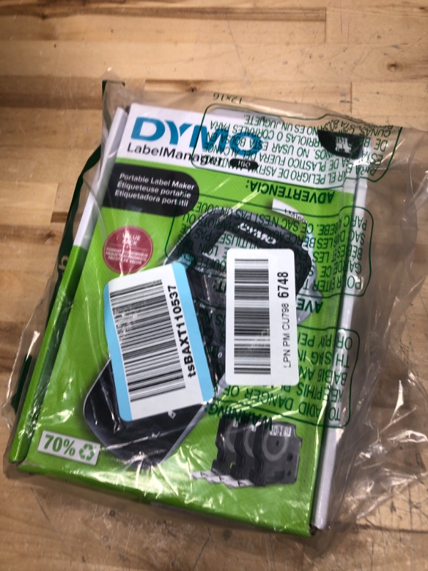 Photo 2 of DYMO Label Maker with 3 D1 DYMO Label Tapes | LabelManager 160 Portable Label Maker, QWERTY Keyboard, One-Touch Smart Keys, Easy-to-Use, for Home & Office Organization Machine + 3 Tapes