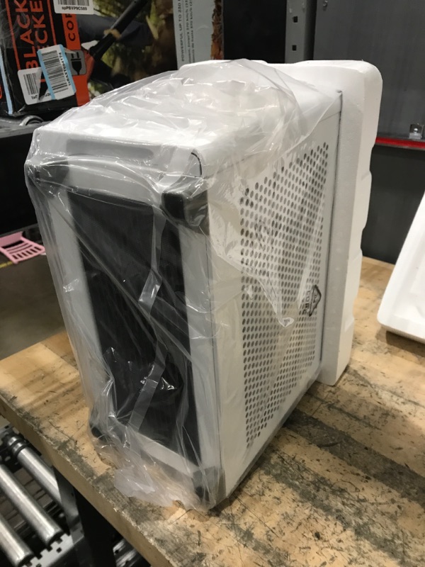 Photo 3 of Cooler Master NR200 White SFF Small Form Factor Mini-ITX Case with Vented Panel, Triple-slot GPU, Tool-Free and 360 Degree Accessibility, Without PCI Riser White NR200