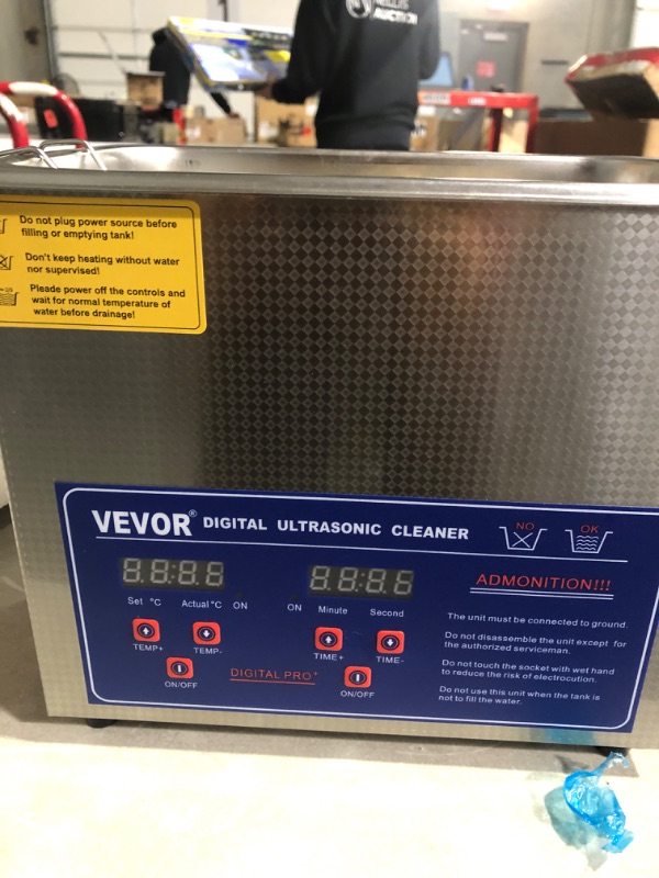 Photo 3 of * importnat * see clerk notes *
VEVOR Professional Ultrasonic Cleaner, Easy to Use with Digital Timer 