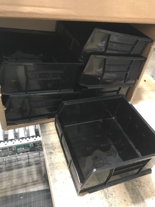 Photo 1 of 6 pack plastic black storage drawers 