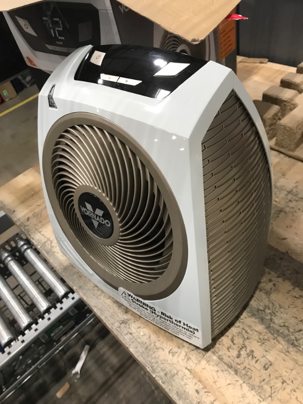 Photo 1 of Vornado AVH10 Vortex Heater with Auto Climate Control, 2 Heat Settings, Fan Only Option, Digital Display, Advanced Safety Features, Whole Room, White AVH10 — Auto Climate Heater