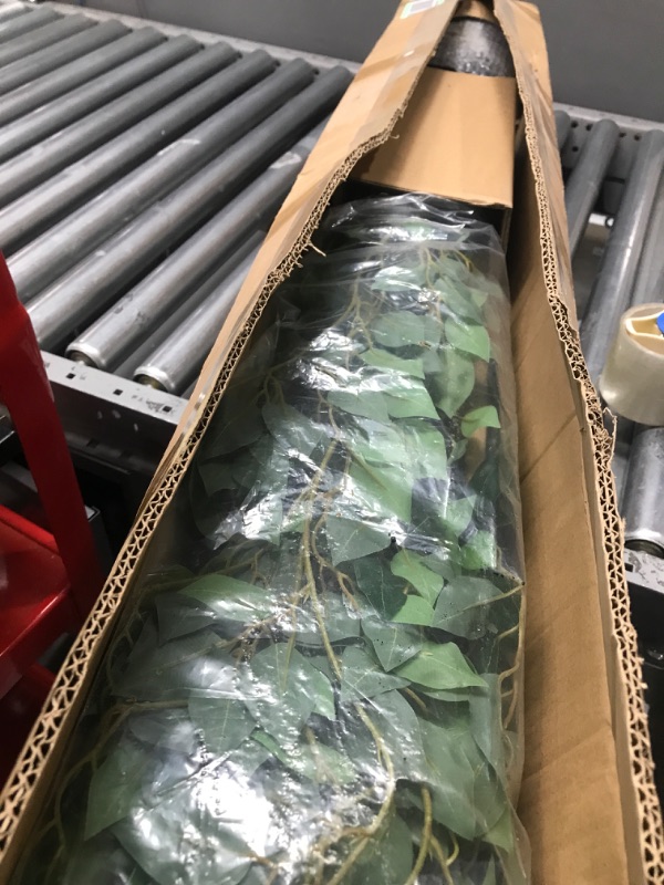 Photo 1 of Nafresh Tall Ficus Tree Artificial?6ft(72in) Faux Ficus Tree with Realistic Smooth and Shiny Leaves? Fake Trees Indoor Outdoor for Home Office Living Room Bedroom Foyer Porch Decor.