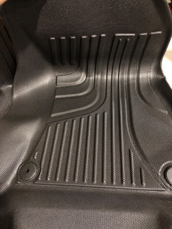 Photo 2 of AOMSAZTO All Weather Floor Mats Compatible with 2022-2024 Toyota Corolla Cross FWD, Heavy Duty TPE All Weather Car Floor Mats, Anti Skid Car Mats,1st & 2nd Row Rubber Floor Liners(Not for Corolla) Floor Mats 2022-2024 Toyota Corolla Cross