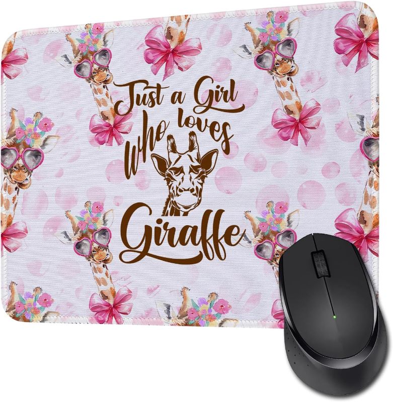 Photo 1 of Funny Bunny Mouse Pad Animal Lover Gift Just A Girl Who Loves Bunnies Rectangle Gaming Computer Mouse Pad Birthday for Family Friends (Loves Bunnies MP)