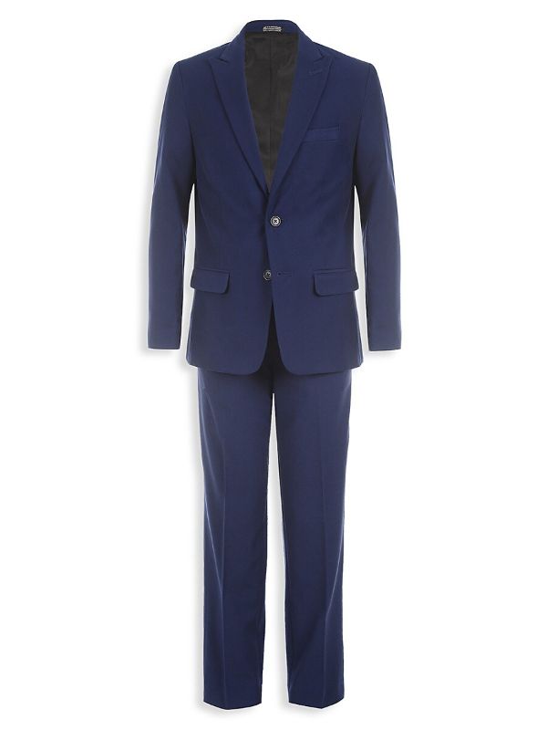 Photo 1 of Calvin Klein Big Boys Stretch Performance Jacket Suit and Pants, 2-Piece Set - Bright Blue
