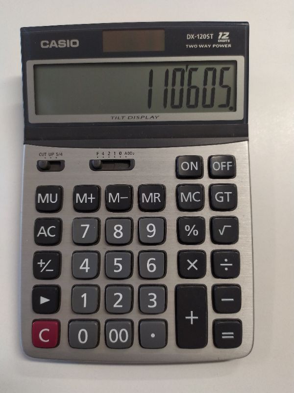 Photo 1 of electronic calculator