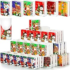 Photo 1 of 50 Packs Christmas Pocket Tissues 4 Ply Wallet Size Travel Tissues Merry Christmas Facial Tissues Mini Pocket Tissues Bulk for Christmas Gifts Party Celebration Travelling
