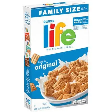 Photo 1 of 3 pack - Life Cereal, Multigrain, Original, Family Size - 22.3 oz
