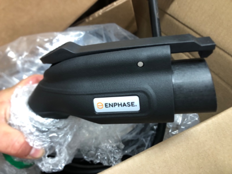 Photo 2 of Enphase Smart Level 2 EV Charger with Wi-Fi, Safety Certified, 40 Amp, 240v, NEMA 14-50 Plug, Ruggedized 25ft Cable & J1772 Connector, IQ 50 Home Electric Car Charging Station