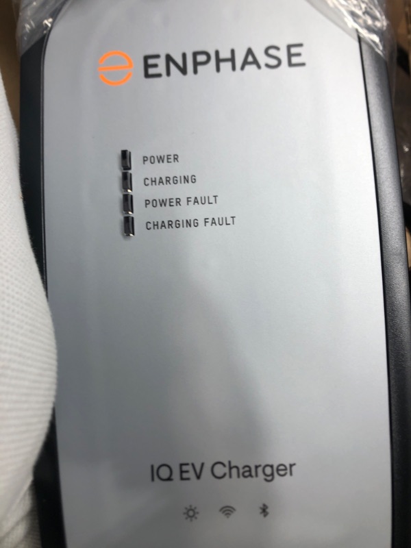 Photo 3 of Enphase Smart Level 2 EV Charger with Wi-Fi, Safety Certified, 40 Amp, 240v, NEMA 14-50 Plug, Ruggedized 25ft Cable & J1772 Connector, IQ 50 Home Electric Car Charging Station