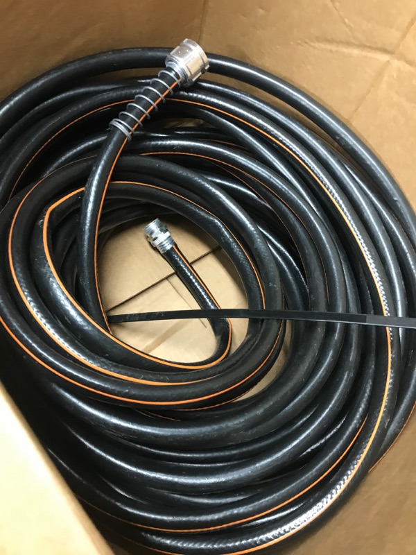 Photo 1 of *Not Exact* Giraffe Tools Garden Hose 5/8" x 50ft, Custom Length, Black and Orange
