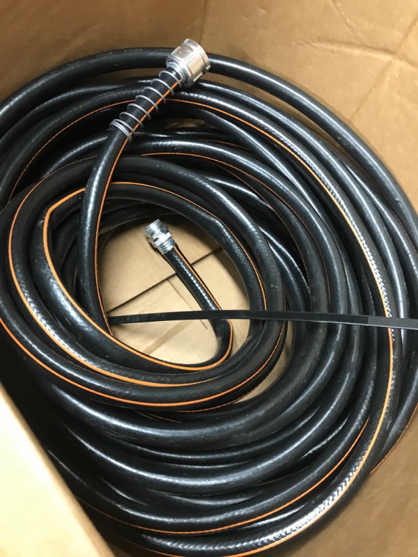 Photo 2 of *Not Exact* Giraffe Tools Garden Hose 5/8" x 50ft, Custom Length, Black and Orange
