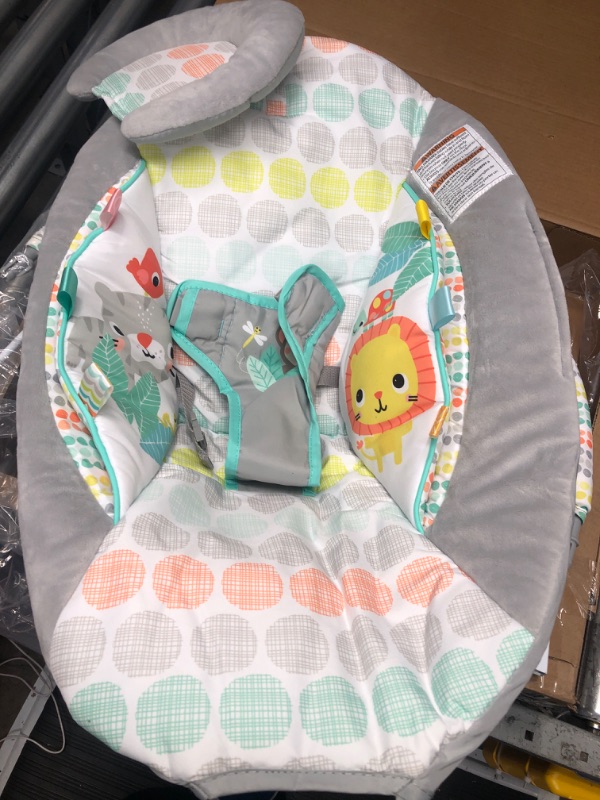 Photo 2 of Bright Starts Whimsical Wild Comfy Baby Bouncer Seat with Soothing Vibration and Music