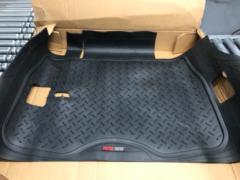 Photo 3 of ***HUGE HOLE - SEE PICTURES***
Motor Trend FlexTough Performance All Weather Rubber Car Mats with Cargo Liner