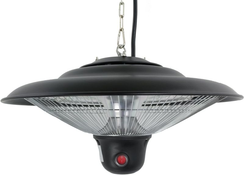 Photo 1 of (READ FULL POST) Hiland HIL-PHE-1500BR Electric Gazebo Indoor/Outdoor Heater with LED/Remote, 1500 Watts, Large, Black
