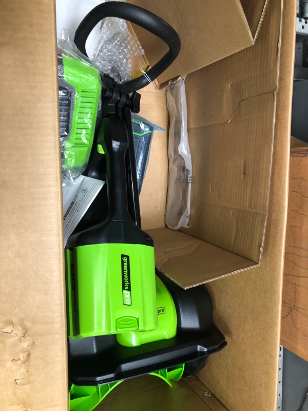 Photo 1 of Greenworks PRO 80V 12-Inch Cordless Snow Shovel, 2.0 AH Battery Included, 2600602 80V 2Ah Battery and Charger841821019358
