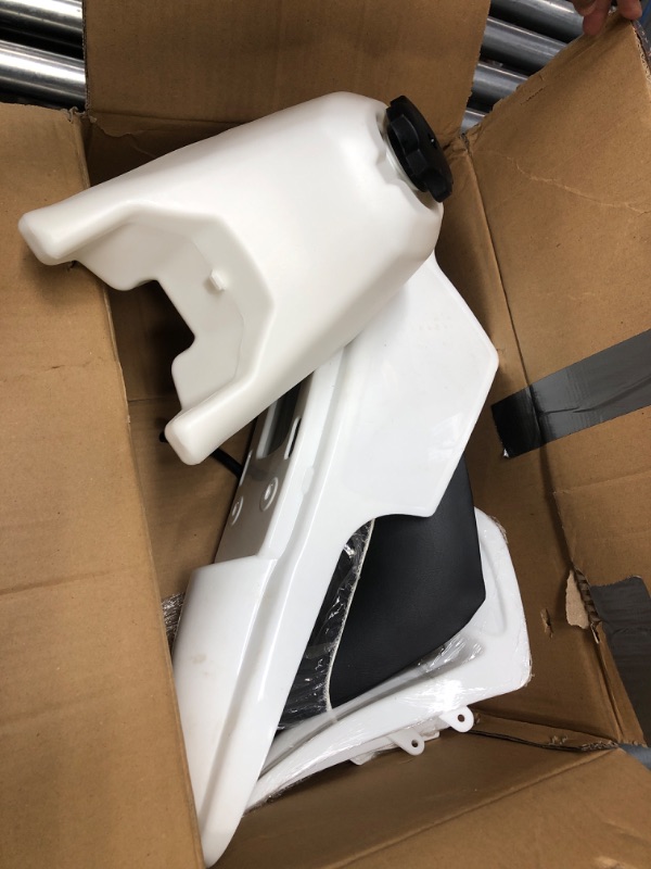 Photo 2 of labwork Plastic Fender Body Seat Gas Tank Replacement for Yamaha PW50 PY50 White