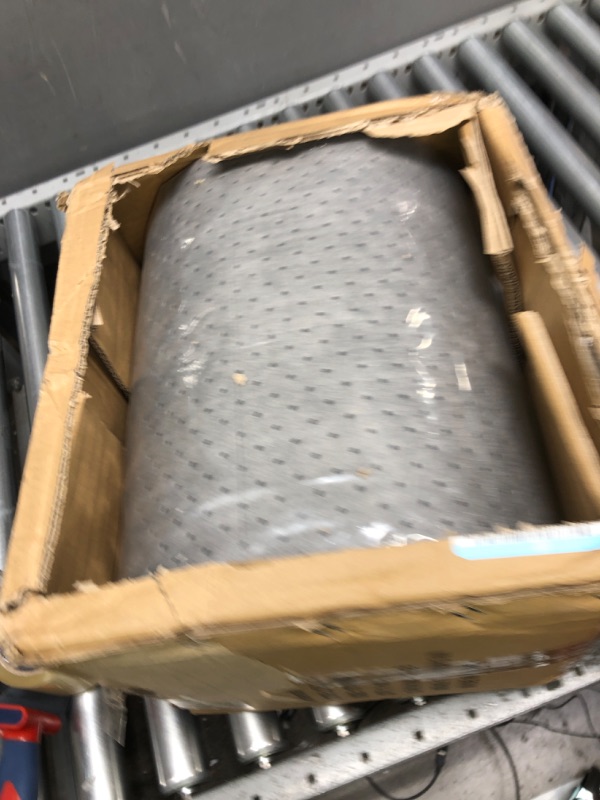 Photo 2 of Aain(R) LT010 Gray Oil-Cleanup Premium Heavyweight Absorbent Mat Roll, Absorbs Oils; Coolants; Solvents; Water, Heavyweight, 150' L x 15" W, Gray Box