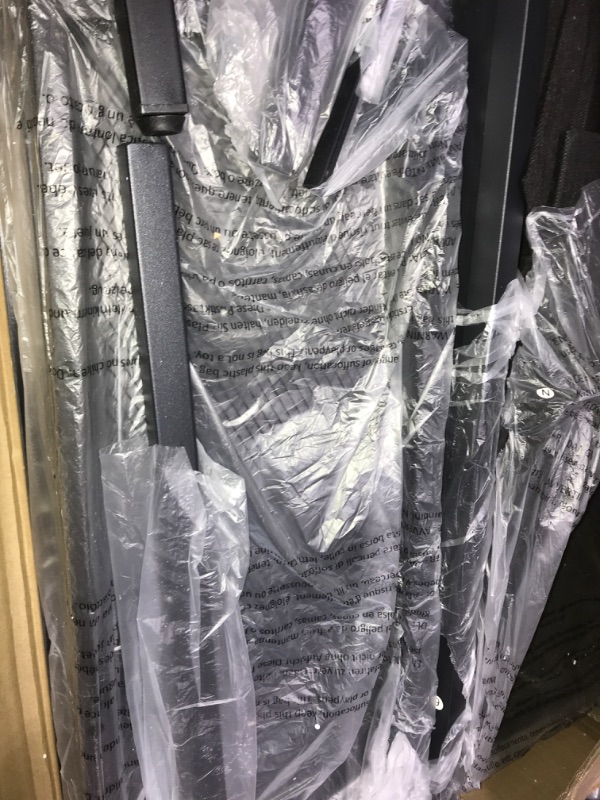 Photo 1 of SUPERJARE L Shaped Desk with Power Outlets & LED Lights, Reversible Computer Desk with Storage Shelves & Fabric Drawer, Corner Desk, Home Office Desk, Black Black With Led Lights