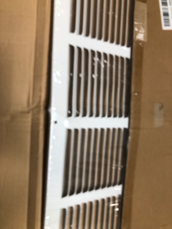 Photo 2 of 8" X 20" Floor Grille - Fixed Blades Air Grill - Brown [Outer Dimensions: 9.75 X 21.75]