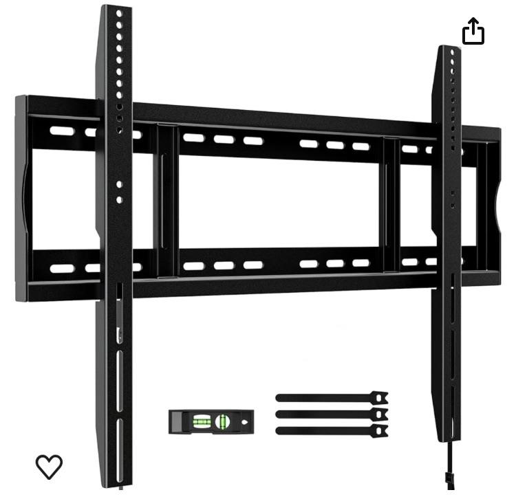 Photo 1 of Home Vision Heavy Duty Fixed TV Wall Mount Holds up to 264LBS,for Most 42-100 inch Large TVs Wall Mount Bracket Fits 16"/18"/24" Studs, VESA 800x600mm, Low Profile Space Saving for LED OLED LCD