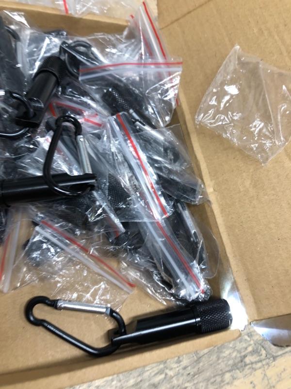 Photo 1 of *incomplete*
CHENGU 25 Pack Mini LED Keychain Flashlight Mini Keychain Flashlights Bulk with Carabiner Pocket Keychain Flashlight High Lumen EDC Handheld Flashlight for Camping Hiking Outdoor Activity (Black)
