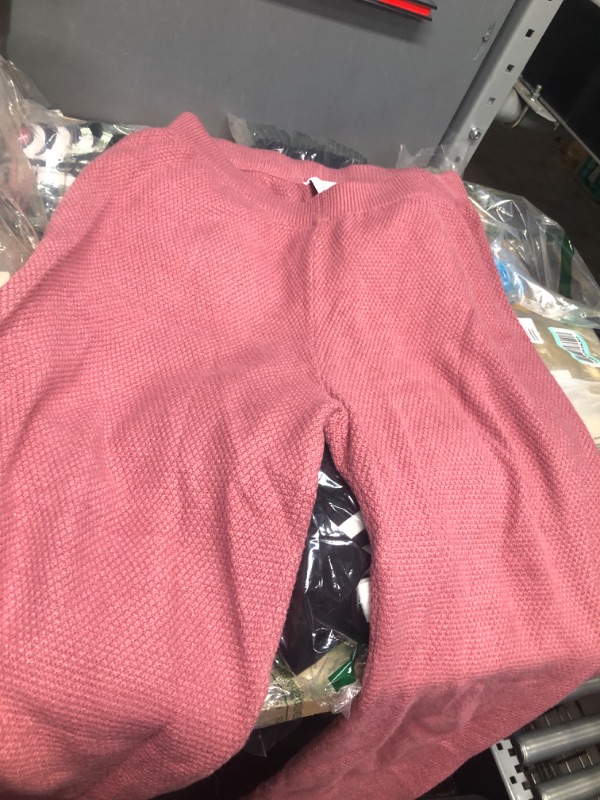 Photo 1 of LARGE PINK WARM WIDE LEG WOMENS LOUNGE PANTS