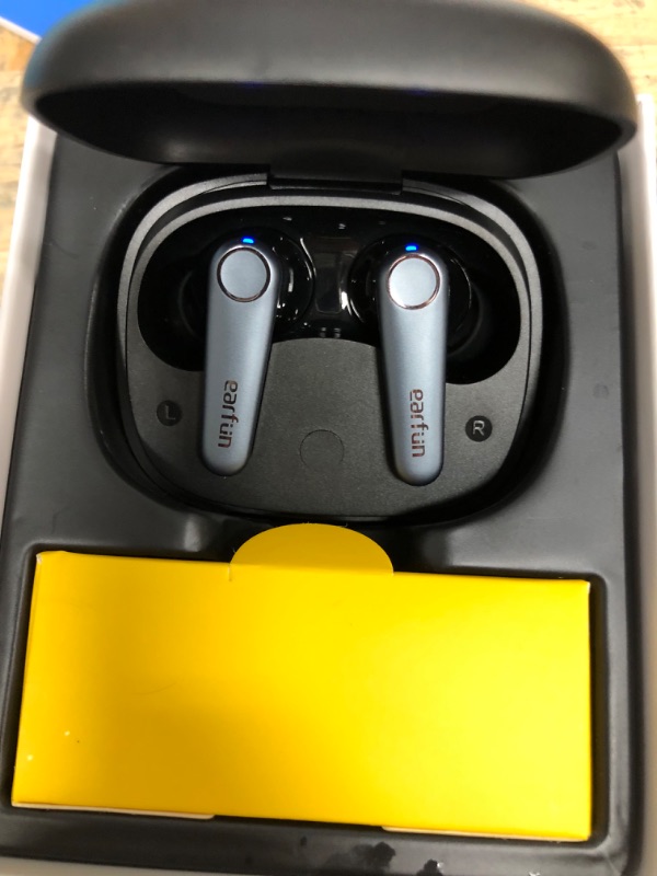 Photo 2 of EarFun Air Pro 3 Noise Cancelling Wireless Earbuds, Qualcomm® aptX™ Adaptive Sound, 6 Mics CVC 8.0 ENC, Bluetooth 5.3 Earbuds, Multipoint Connection, 45H Playtime, App Customize EQ, Wireless Charging