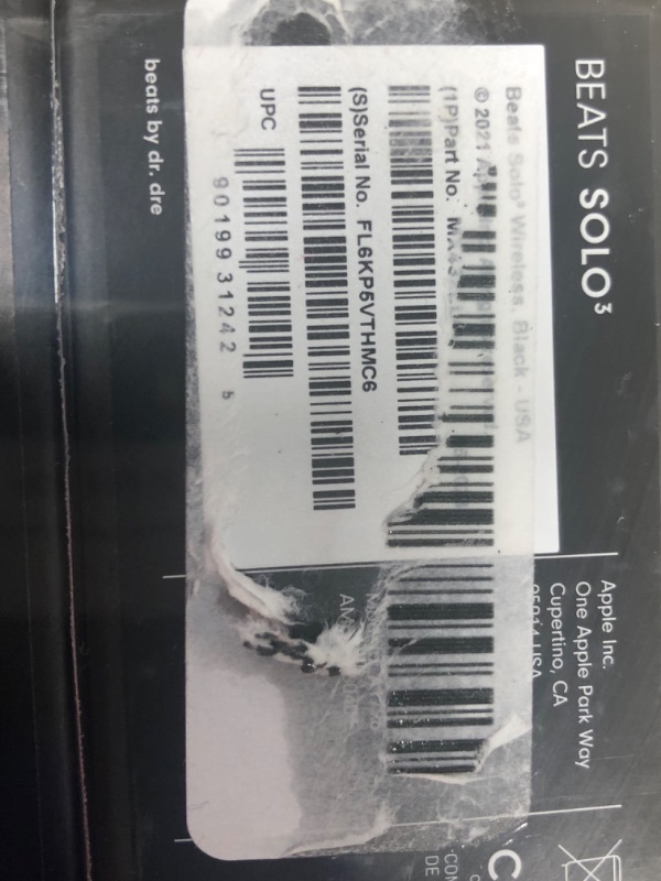 Photo 2 of **BRAND NEW , FACTORY SEALED*
Beats Solo3 Wireless On-Ear Headphones - Apple W1 Headphone Chip, Class 1 Bluetooth, 40 Hours of Listening Time, Built-in Microphone - Black (Latest Model)