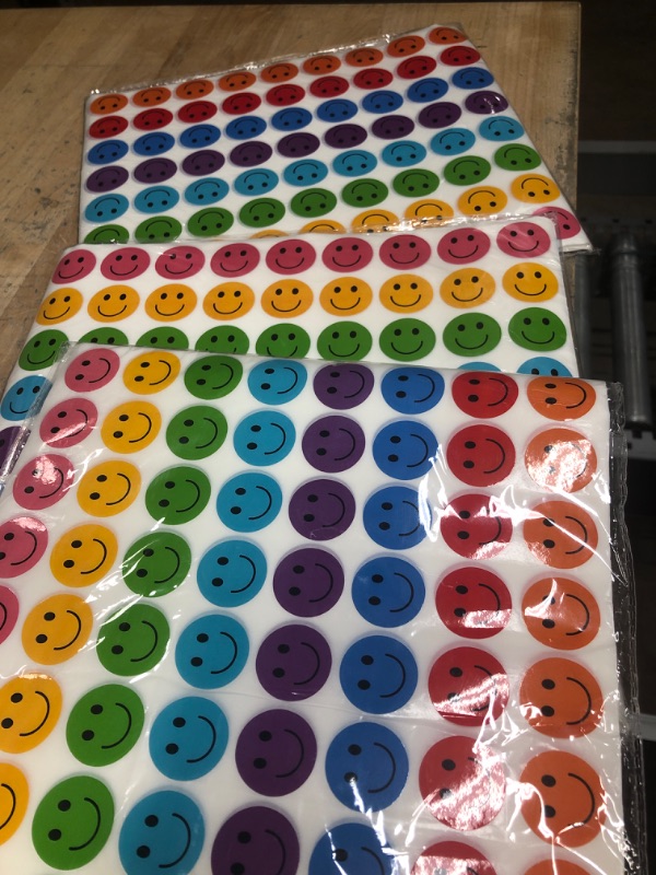 Photo 1 of 3 PACK OF HAPPY FACE STICKERS