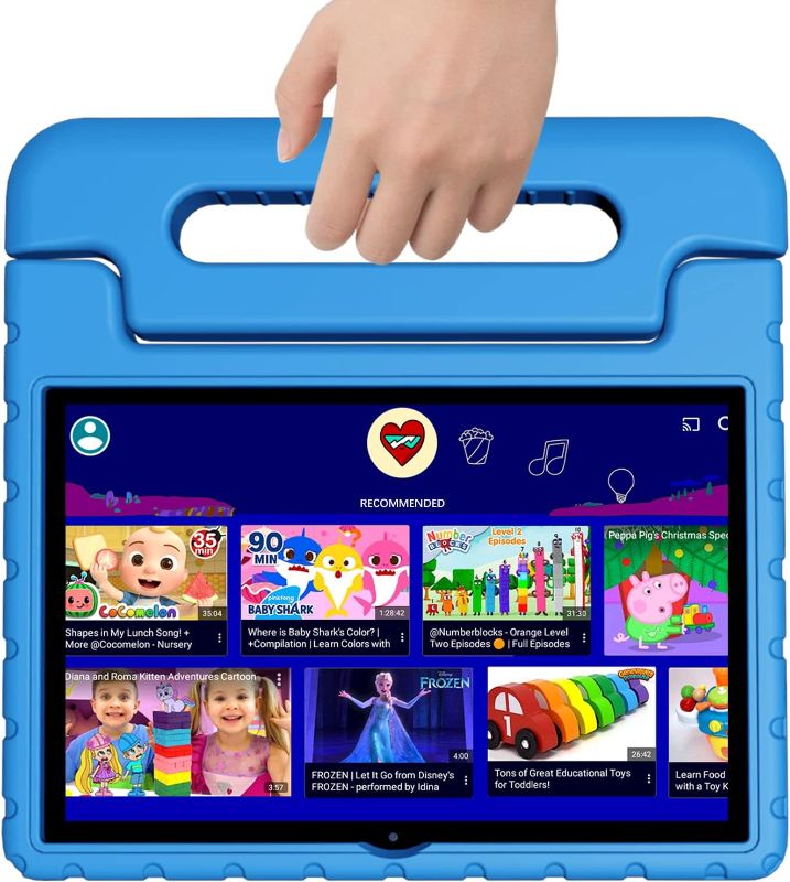 Photo 1 of (PURPLE)vneimon  hd 10 kids tablet
