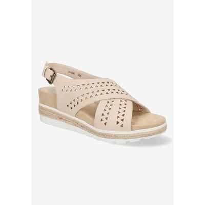 Photo 1 of Extra Wide Width Women's Cosette Sandals by Bella Vita in Bone (Size 7 WW)
