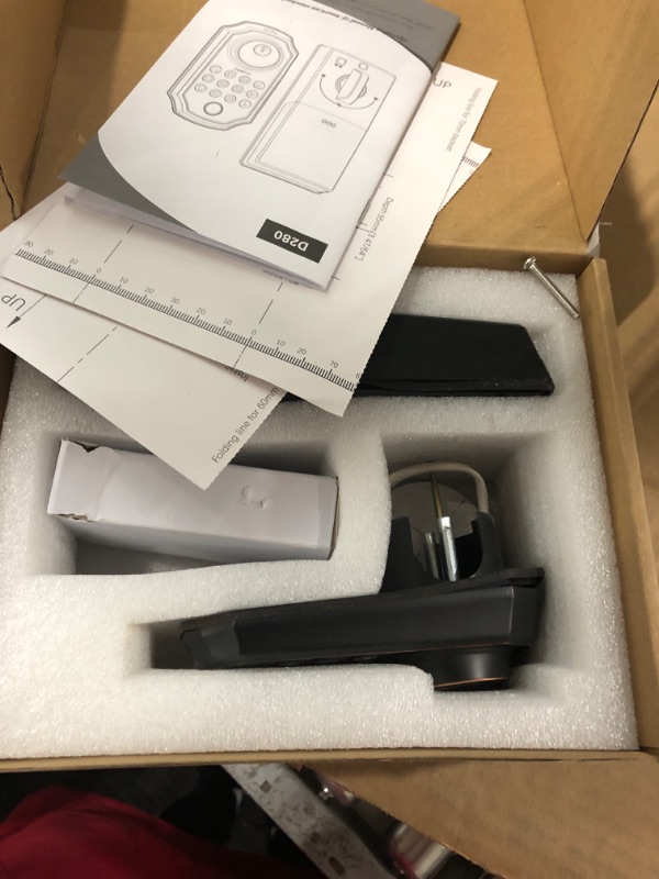 Photo 1 of Arpha Fingerprint Door Lock with APP Control, 5-in-1 Keyless Entry Door Lock Deadbolt, Smart Locks for Front Door, Easy Installation, Anti-Peeping Password, Zinc Alloy Black