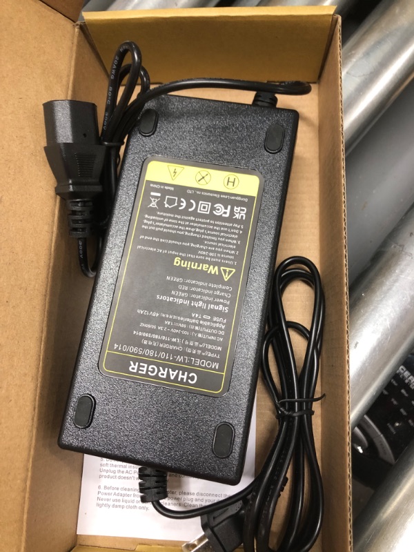 Photo 1 of Fancy Buying 48V 12AH Lead Acid Battery Charger for Electric Bicycle Motor Bike - 3 Holes Plug AC Adapter