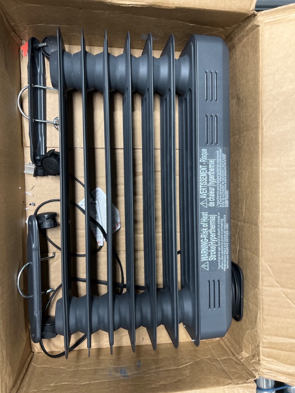 Photo 1 of R.W.FLAME Oil Filled Radiator Heater,1200W Electric Space Heaters with 3 Heat Settings,Adjustable Thermostat,Overheat & Tip-Over Protection,Quiet Radiator Heater for Home Office Indoor Use (Black)