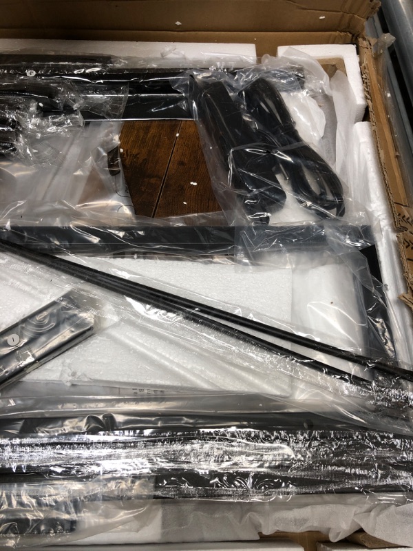 Photo 1 of ODK Reversible Computer Desk with Power Outlets & USB Charging Port, 48 Inch Gaming with Storage Shelves and Monitor Stand, Modern Writing Study Desk for Small Space Bedroom, Rustic Brown Rustic Brown 48 Inch