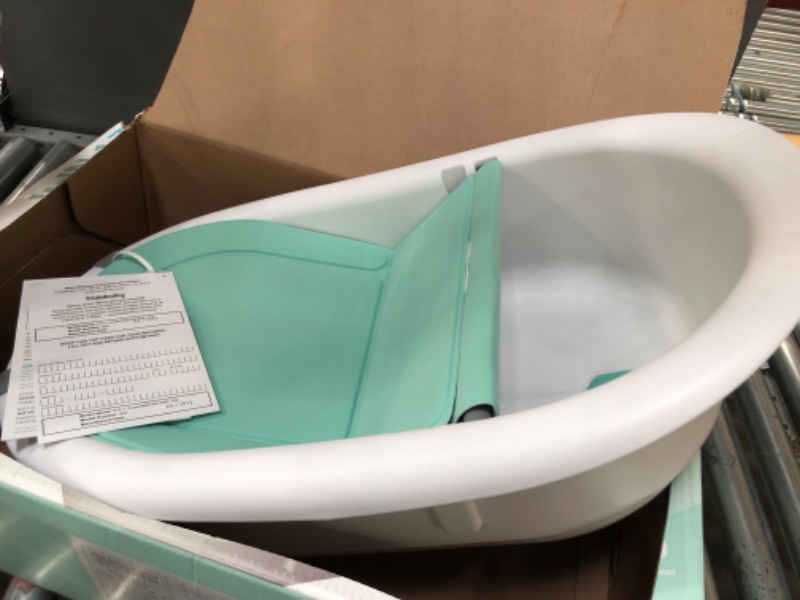 Photo 2 of 4-in-1 Grow-with-Me Bath Tub by Frida Baby Transforms Infant Bathtub to Toddler Bath Seat with Backrest for Assisted Sitting in Tub