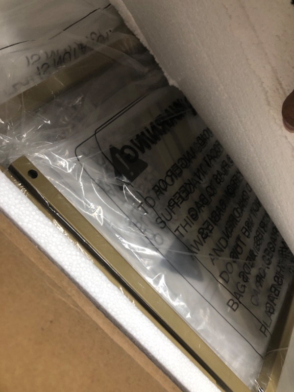 Photo 1 of 6-Tier Bookshelf Arched Display Racks,Metal Bookcase,Tempered Glass Shelves,Storage Rack Shelf for Home Office,Living Room,Bedroom, Bathroom,Modern Style,Golden