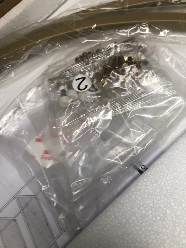 Photo 1 of 6-Tier Bookshelf Arched Display Racks,Metal Bookcase,Tempered Glass Shelves,Storage Rack Shelf for Home Office,Living Room,Bedroom, Bathroom,Modern Style,Golden