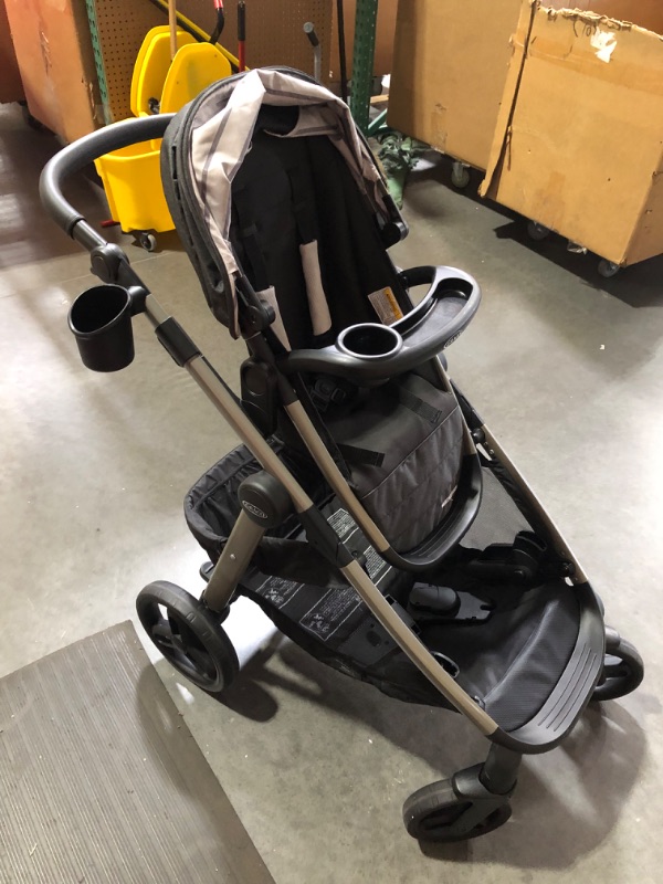 Photo 1 of **USED/DIRTY**
UPPAbaby Cruz V2 Stroller/Full-Featured Stroller with Travel System Capabilities/Toddler Seat, Bumper Bar, Bug Shield, Rain Shield Included/Greyson (Charcoal Mélange/Carbon Frame/Saddle Leather)

