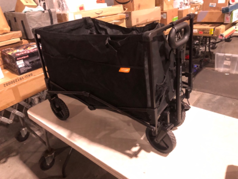 Photo 1 of ***USED - DAMAGED - SEE COMMENTS***
Collapsible Folding Wagon Cart Heavy Duty Folding Garden Portable Hand Cart 