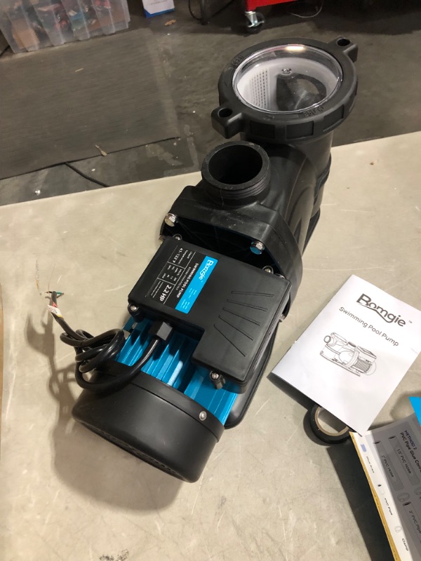 Photo 2 of ***USED - NO CONNECTOR - UNABLE TO TEST - MIGHT BE MISSING PARTS***
BOMGIE 2.2HP Inground Pool Pumps 6950GPH, Above Ground Pool Pump Single Speed with Strainer Basket