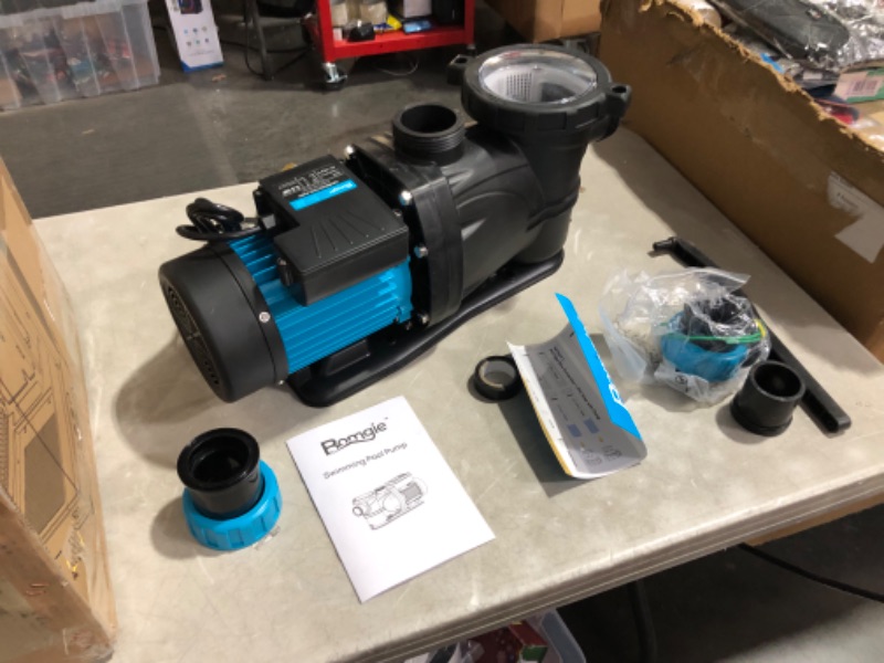 Photo 5 of ***USED - NO CONNECTOR - UNABLE TO TEST - MIGHT BE MISSING PARTS***
BOMGIE 2.2HP Inground Pool Pumps 6950GPH, Above Ground Pool Pump Single Speed with Strainer Basket