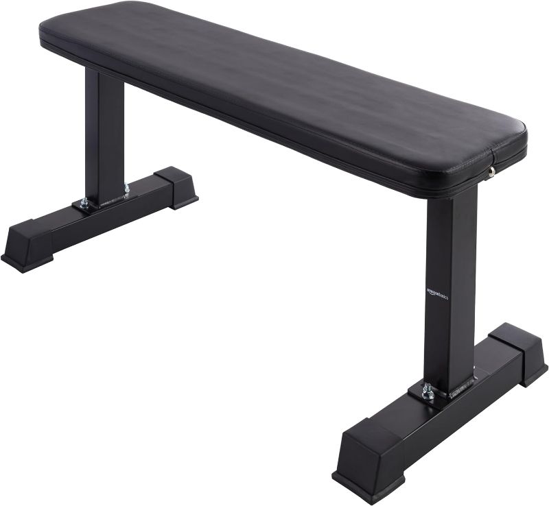 Photo 1 of  Flat Weight Workout Exercise Bench, Black
