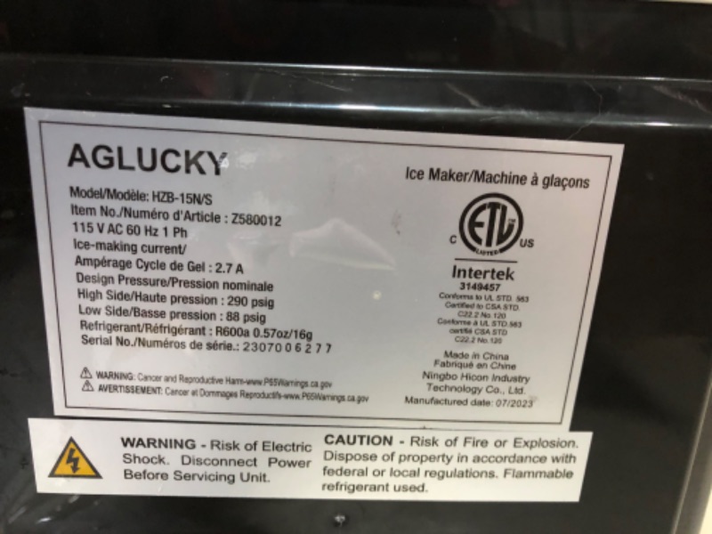 Photo 4 of ***NOT FUNCTIONAL - FOR PARTS ONLY - NONREFUNDABLE - SEE COMMENTS***
Nugget Countertop Ice Maker with Soft Chewable Pellet Ice, Pebble Portable Ice Machine, 34lbs Per Day, Self-Cleaning