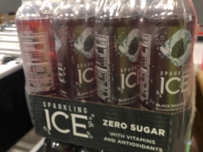 Photo 2 of exp 6 15 2024
Sparkling ICE, Black Raspberry Sparkling Water, Zero Sugar Flavored Water, with Vitamins and Antioxidants, Low Calorie Beverage, 17 fl oz Bottles (Pack of 12)