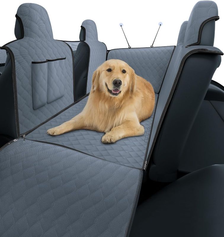 Photo 1 of Shademax Tesla Model Y Rear Seat Pet Cover,Dog Back Seat Pet Mat for Tesla Model Y Interior Accessories 2024 2023 2022 2021 2020,Waterproof Scratch Proof Hammock Liner Oxford Fabric Green