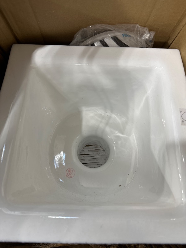 Photo 2 of 12 X 12 WHITE SQUARED SINK