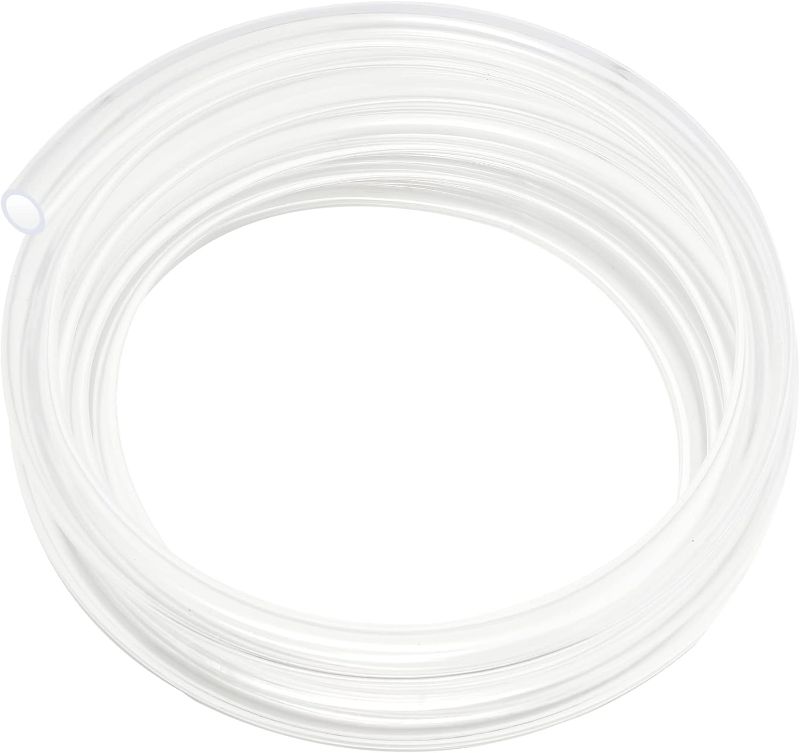 Photo 1 of 1’’ ID × 1-1/4’’ OD - 10 ft Clear Plastic Vinyl Tubing, Flexible PVC Hose Lightweight BPA Free and Non-Toxic vinyl Tube for Transfer Water Air Oil
